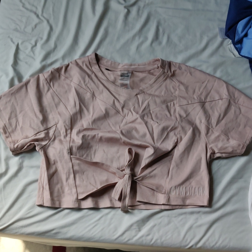 Dusty pink/taupe crop top